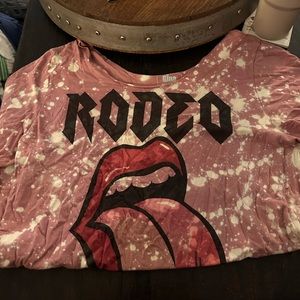 Western graphic tee distressed